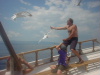 The Skipper, feeding the Gulls
